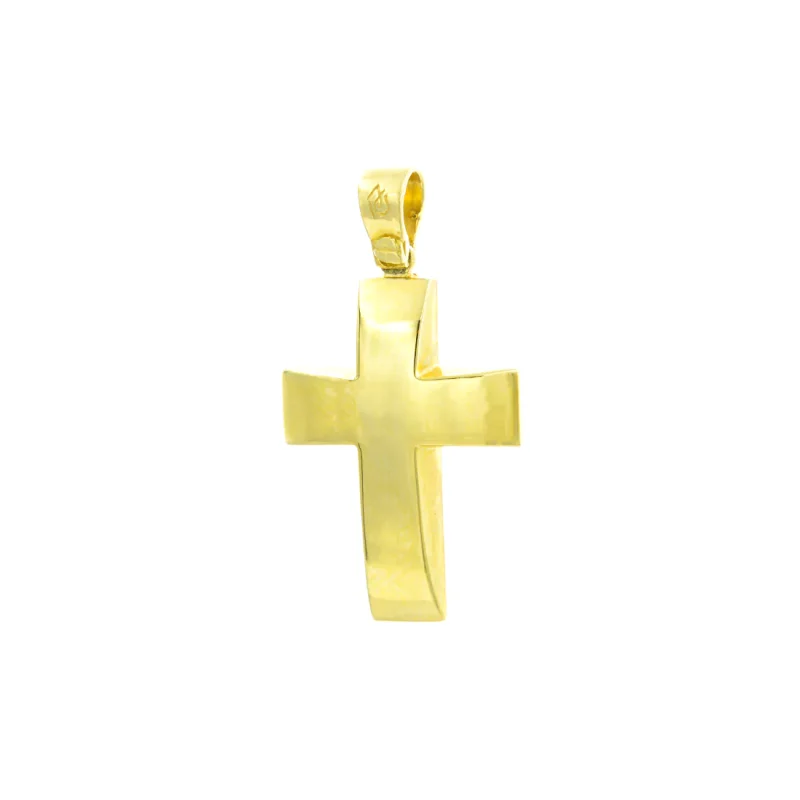 Βαπτιστικός Σταυρός Χρυσός 14Κ  YGC017 (χωρίς αλυσίδα)