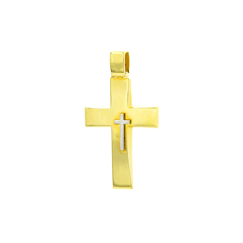 Βαπτιστικός Σταυρός Χρυσός 14Κ  YGC036 (χωρίς αλυσίδα)