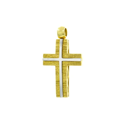 Βαπτιστικός Σταυρός Χρυσός 14Κ  YGC042 (χωρίς αλυσίδα)