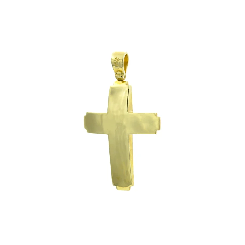 Βαπτιστικός Σταυρός Χρυσός 14Κ  YGC047 (χωρίς αλυσίδα)