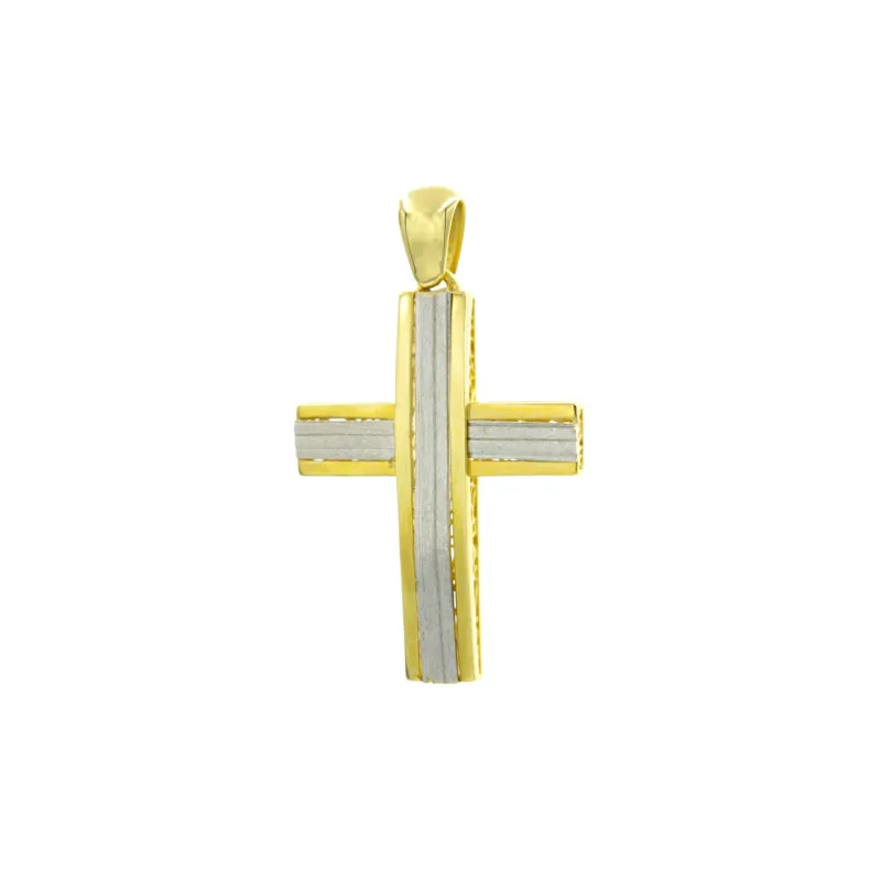 Βαπτιστικός Σταυρός Χρυσός 14Κ  YGC144 (χωρίς αλυσίδα)