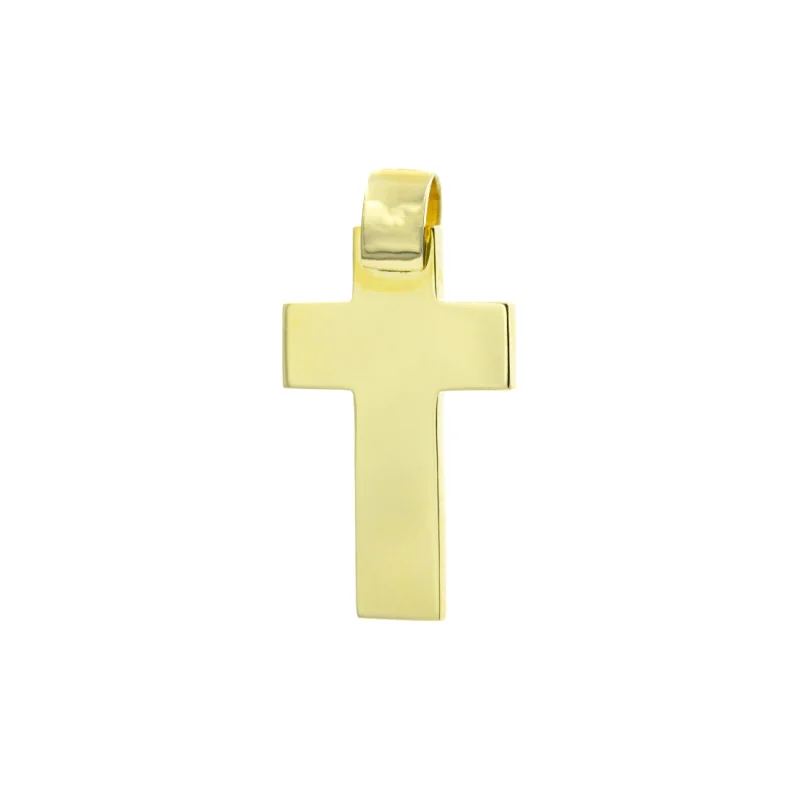 Βαπτιστικός Σταυρός Xρυσός 14Κ  YGC158 (χωρίς αλυσίδα)