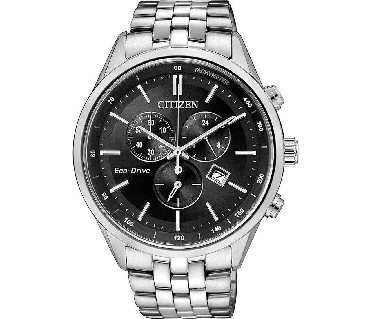 CITIZEN  Eco-Drive Chronograph Silver Stainless Steel Bracelet  AT2141-87E