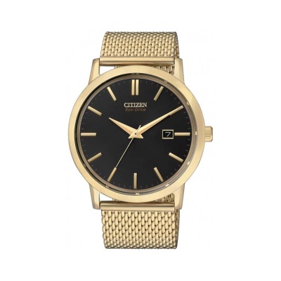 CITIZEN <br> Eco-Drive Gold Tone Stainless Steel Mess Band <br> BM7192-51E
