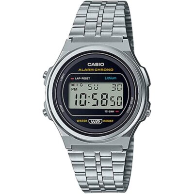 CASIO  Vintage Stainless Steel Bracelet  A-171WE-1AEF