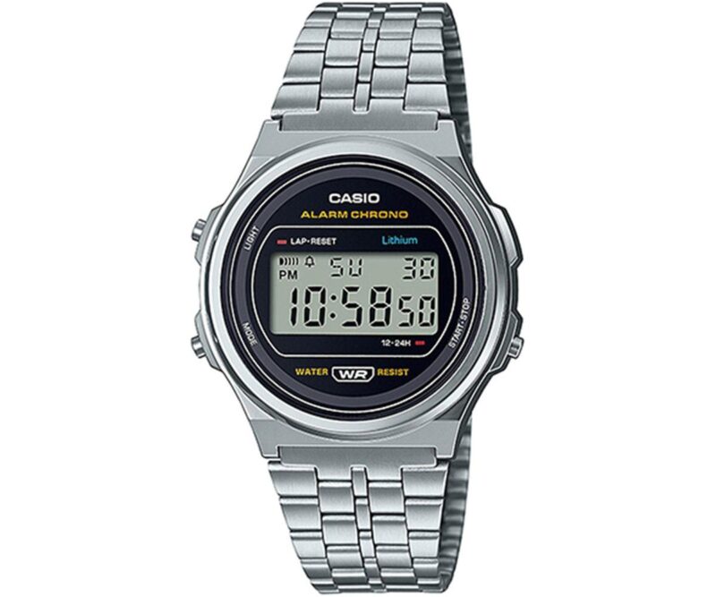 CASIO  Vintage Stainless Steel Bracelet  A-171WE-1AEF