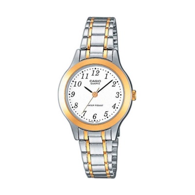 CASIO  Collection Two-Tone Stainless Steel Bracelet  LTP-1263PG-7BEF