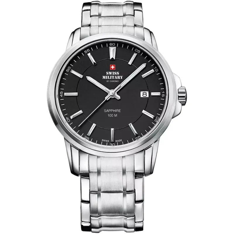 SWISS MILITARY  By Chrono  Silver Stainless Steel Bracelet  SM34039.01