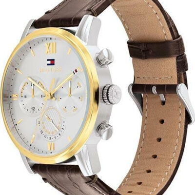 TOMMY HILFIGER Sullivan Brown Leather Strap 1791884