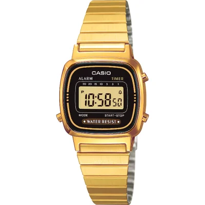 CASIO Vintage Gold Stainless Steel Bracelet LA-670WEGA-1EF