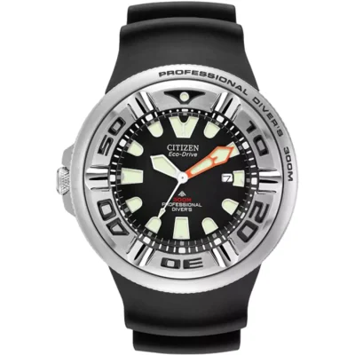 CITIZEN  Diver's Eco-Drive Black Rubber Strap  BJ8050-08E