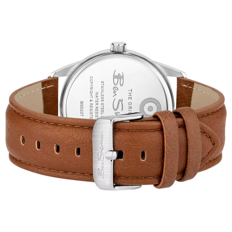 BEN SHERMAN The Originals Brown Leather Strap BS023T