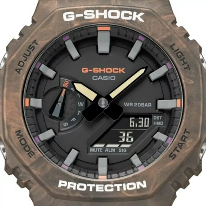 CASIO  G-Shock Chrono Brown Rubber Strap  GA-2100FR-5AER