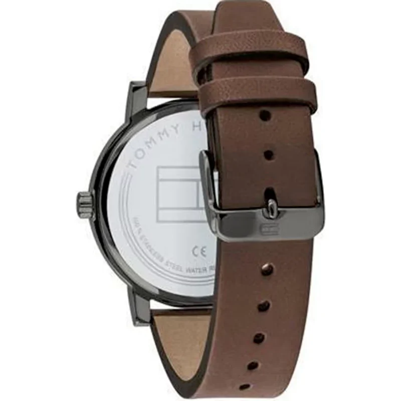 TOMMY HILFIGER Thompson Brown Leather Strap 1791736