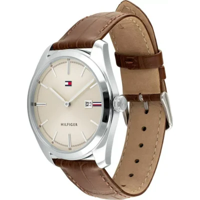 TOMMY HILFIGER Theo Brown Leather Strap 1710430