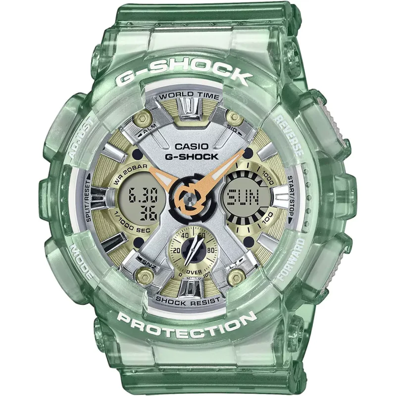 CASIO  G-Shock Green Rubber Strap  GMA-S120GS-3AER