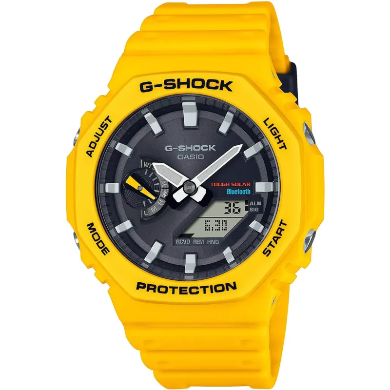 CASIO  G-Shock Yellow Rubber Strap GA-B2100C-9AER