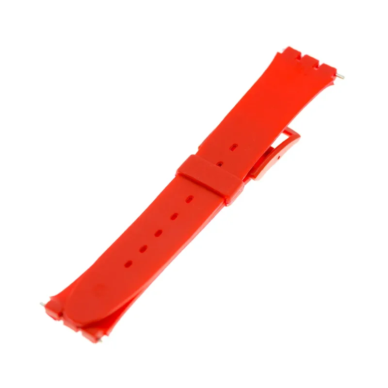 Σιλικόνης Λουράκι | Κόκκινο | Εμπορίου Swatch | 16mm | SW013