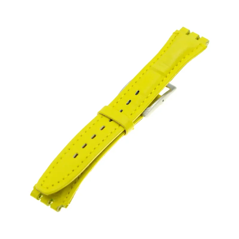 Δερμάτινο Λουράκι | Κίτρινο | Εμπορίου Swatch | 16mm | SW033