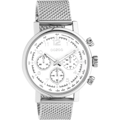 OOZOO  Timepieces Silver Metallic Bracelet  C10900