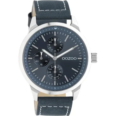 OOZOO  Timepieces Blue Leather Strap C10905