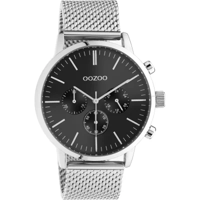 OOZOO  Timepieces Silver Metallic Bracelet  C10913