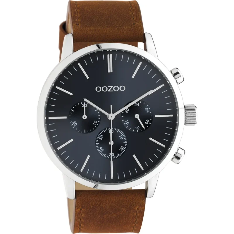 OOZOO  Timepieces Brown Leather Strap  C10917