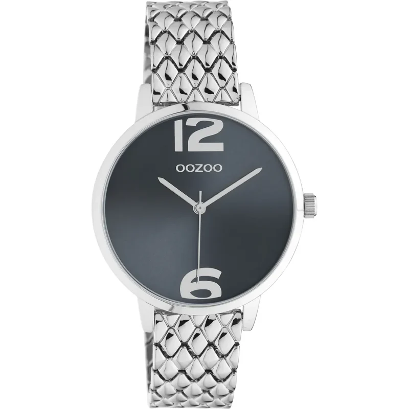 OOZOO  Timepieces Silver Metallic Bracelet  C10921
