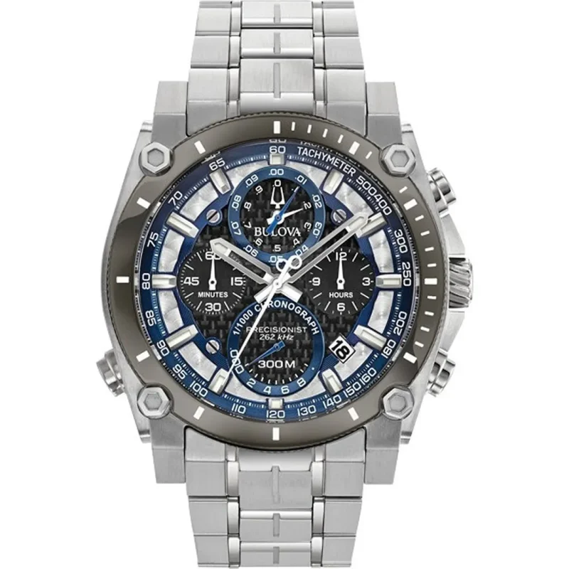 BULOVA Precisionist X Collection 10th Anniversary Stainless Steel Bracelet 98B316