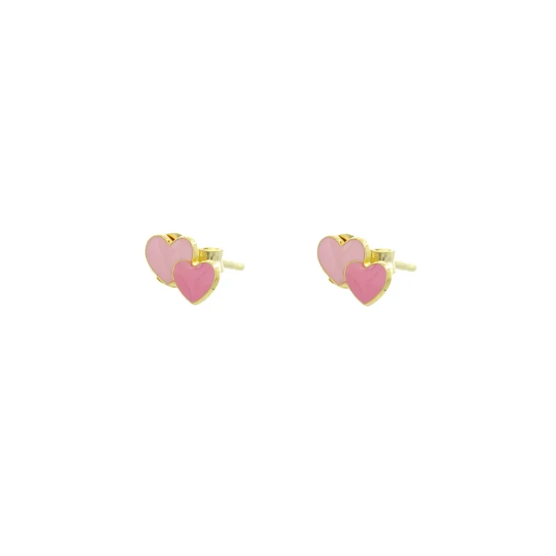 Παιδικά Χρυσά Σκουλαρίκια Κ14 | Καρδιά | PS068