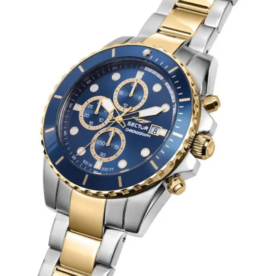 SECTOR 450 Chrono Two Tone Stainless Steel Bracelet R3273776001