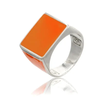 Ασημένιο Δαχτυλίδι 925 | Πορτοκαλί | GD395