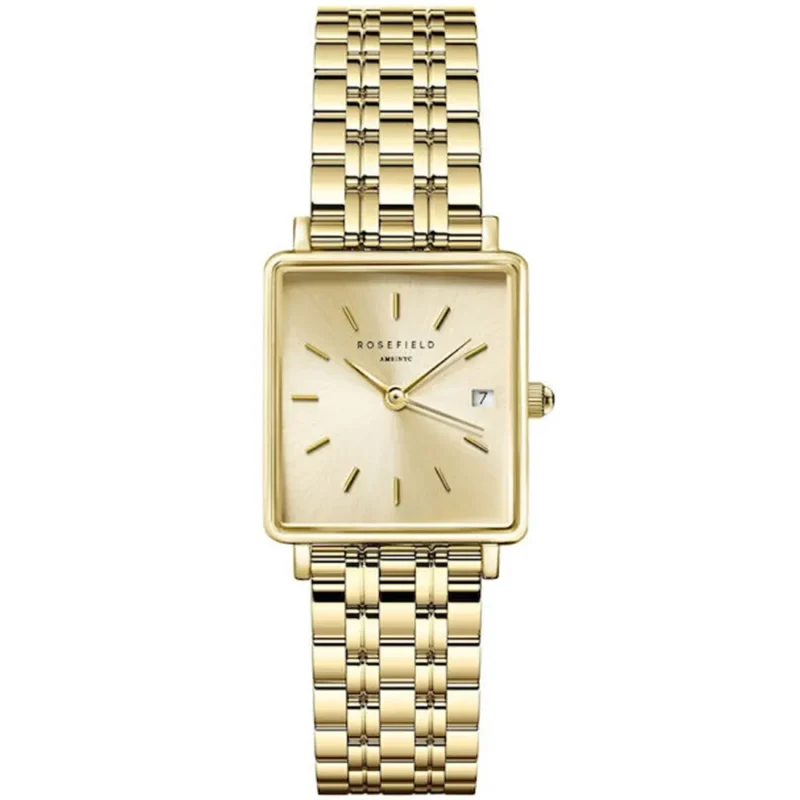 ROSEFIELD The Boxy XS Gold Stainless Steel Bracelet QCGSG-Q048