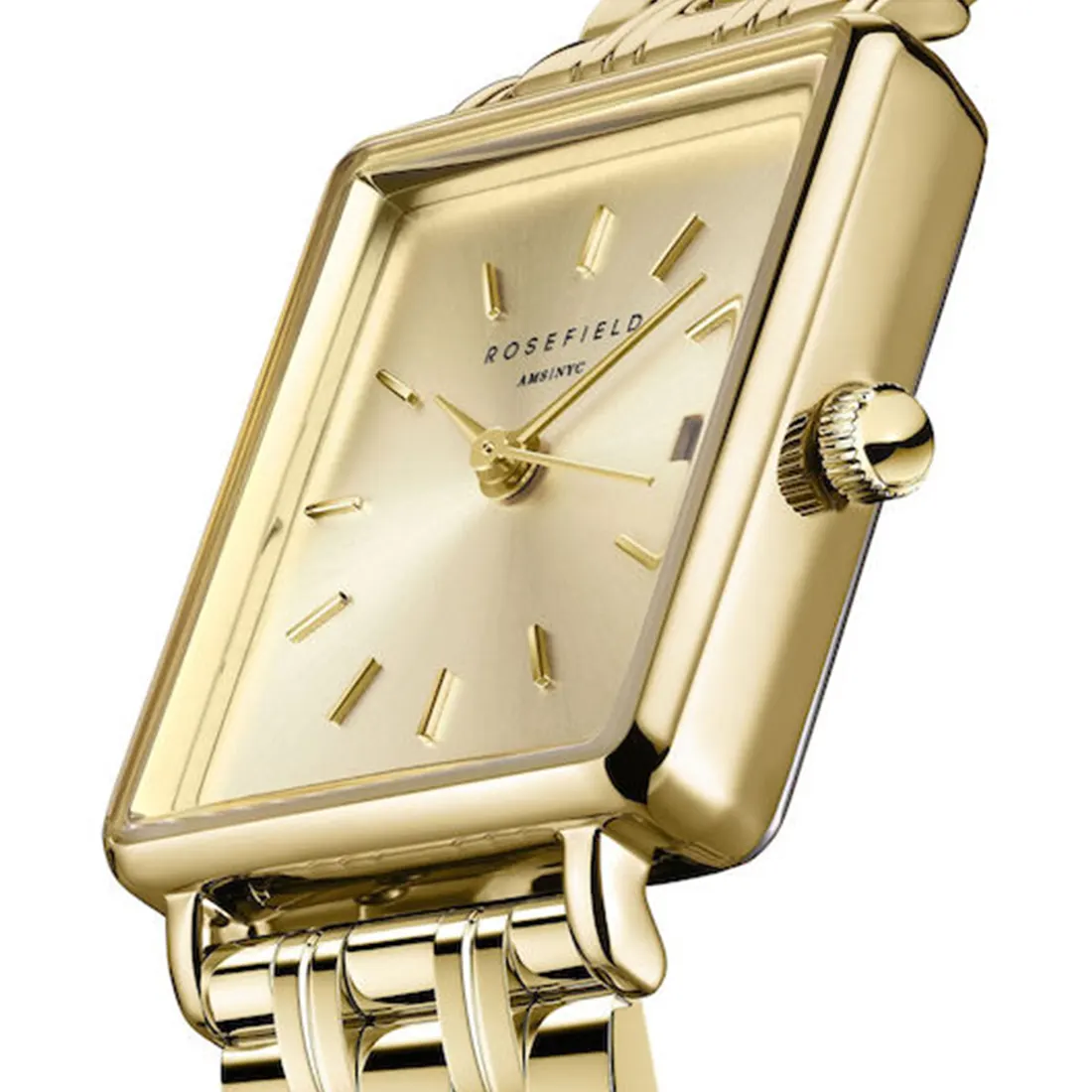 ROSEFIELD The Boxy XS Gold Stainless Steel Bracelet QCGSG Q048