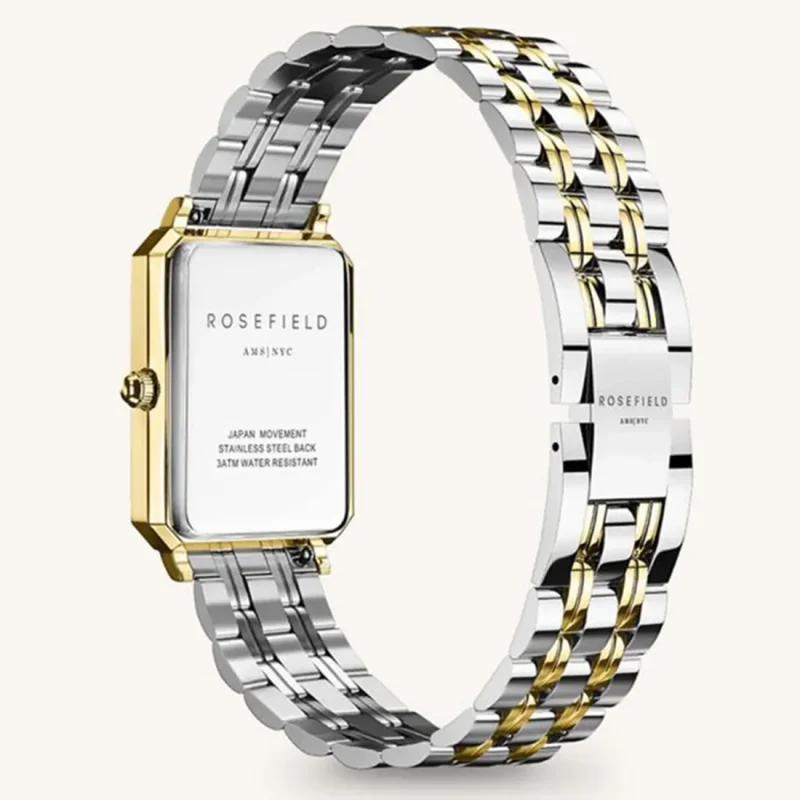 ROSEFIELD  The Octagon XS Two Tone Stainless Steel Bracelet  OWDSG-O62