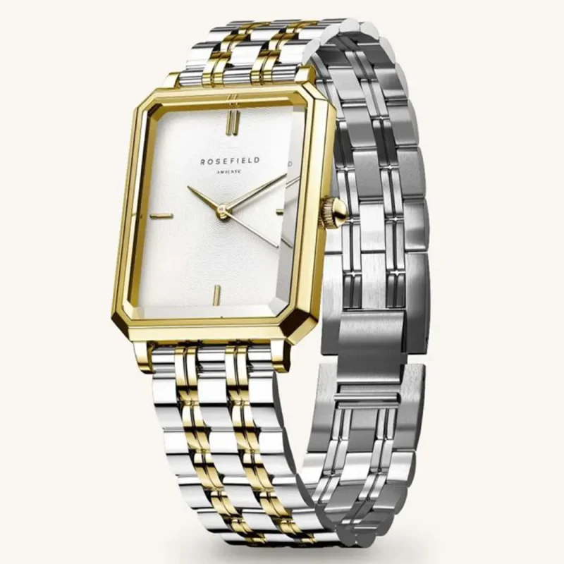 ROSEFIELD  The Octagon XS Two Tone Stainless Steel Bracelet  OWDSG-O62
