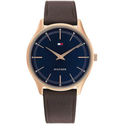 TOMMY HILFIGER Griffin Brown Leather Strap 1710466