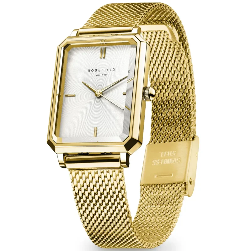 ROSEFIELD The Octagon XS Gold Stainless Steel Bracelet OWGMG-O73