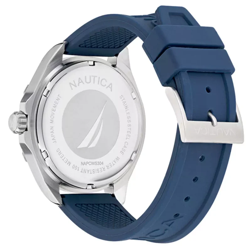 NAUTICA Cleanwater Blue Rubber Strap  NAPCWS304