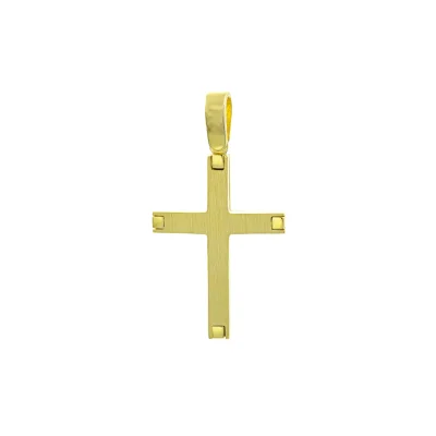 Βαπτιστικός Σταυρός Xρυσός 18Κ YGC219 (χωρίς αλυσίδα)