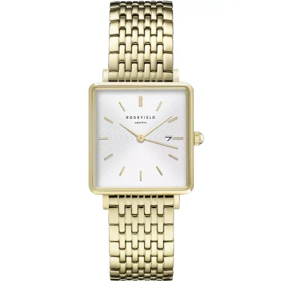 ROSEFIELD The Boxy Gold Stainless Steel Bracelet QWSG-Q09