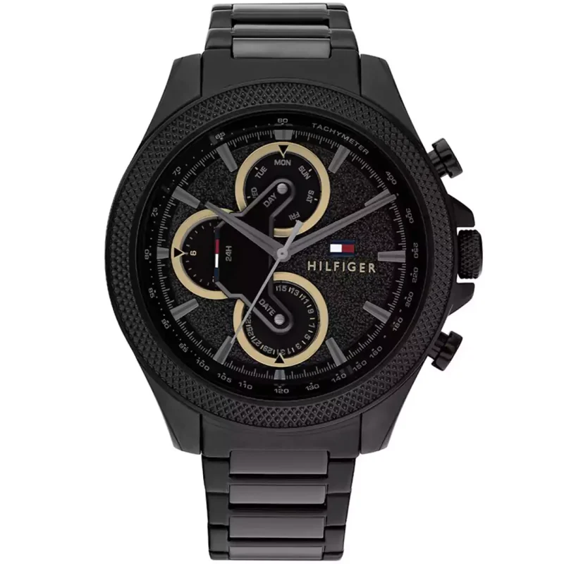 TOMMY HILFIGER Clark Black Stainless Steel Bracelet 1792081