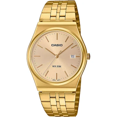 CASIO Collection Stainless Gold Steel Bracelet MTP-B145G-9AVEF