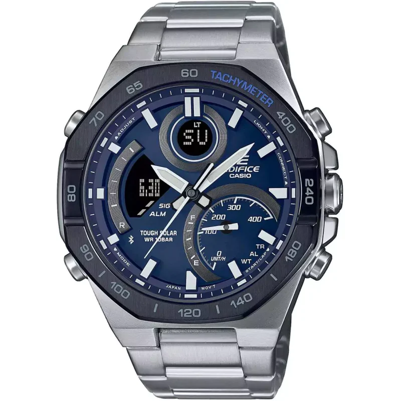 CASIO Edifice Tough Solar Smart Stainless Steel Bracelet ECB-950DB-2AEF