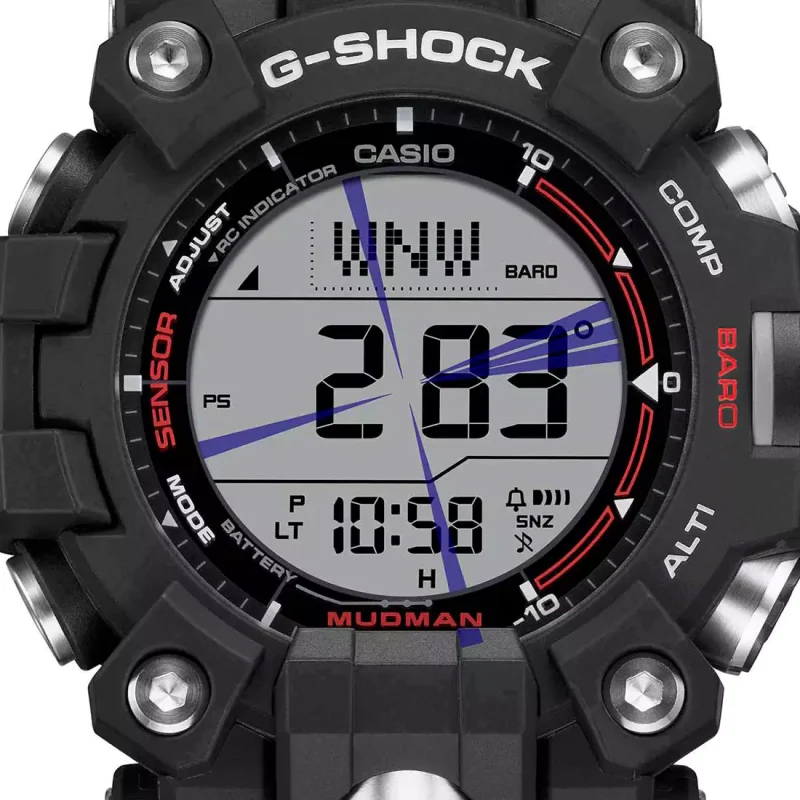 CASIO G-Shock Tough Solar Master of G-Land Mudman Black Rubber Strap GW-9500-1ER