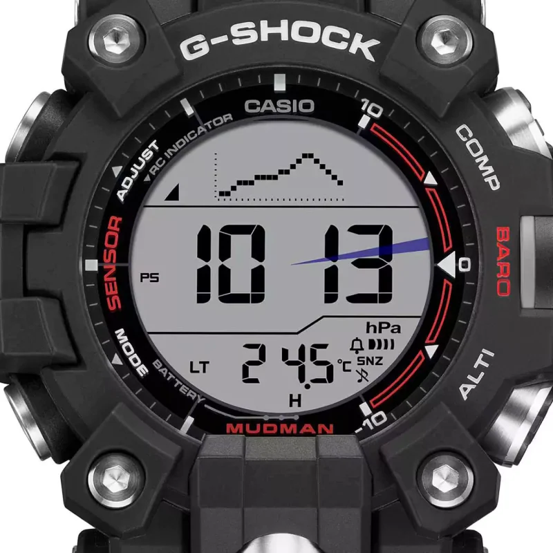 CASIO G-Shock Tough Solar Master of G-Land Mudman Black Rubber Strap GW-9500-1ER