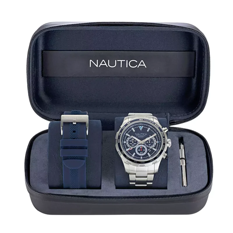 NAUTICA NST Chrono Set Stainless Steel Bracelet NAPNSF307