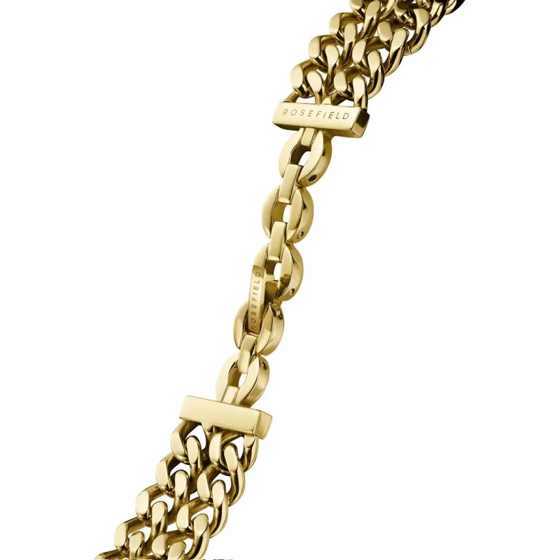 ROSEFIELD The Octagon XS Gold Stainless Steel Bracelet SWGSG-O76