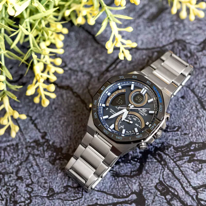 CASIO Edifice Tough Solar Smart Stainless Steel Bracelet ECB-950DB-2AEF