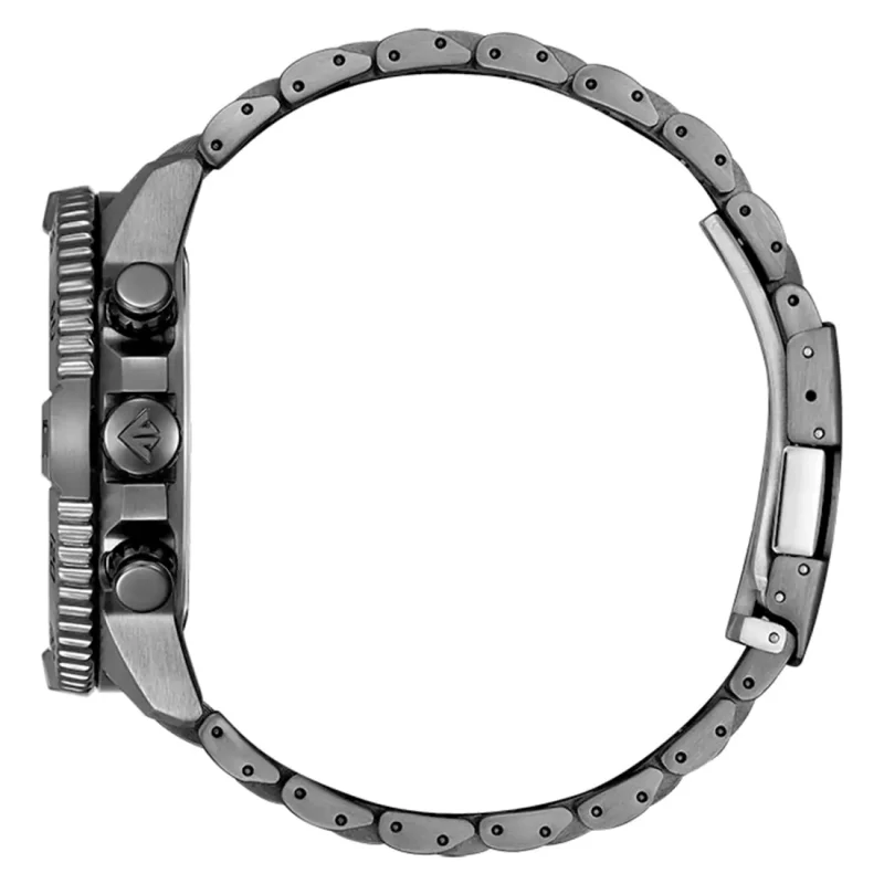 CITIZEN Eco-Drive Radio Controlled Navihawk Black Stainless Steel Bracelet AT8227-56X